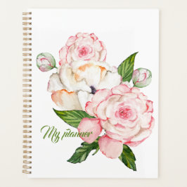 Agenda Peões de aquarelas de cor tenra