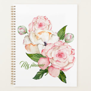 Agenda Peões de aquarelas de cor tenra