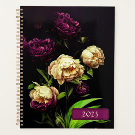 Agenda Peonies Elegantes e Rosas Espirais