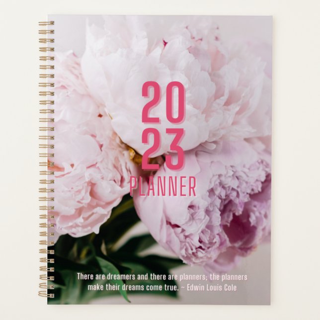 Agenda Peony Flower Planner (Frente)