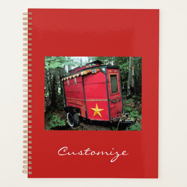 Agenda Pequena caravana cigana personalizada (Frente)