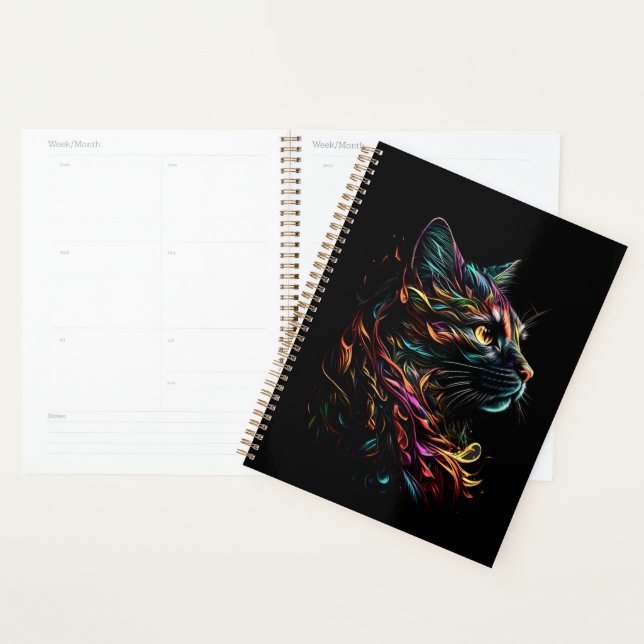 Agenda Perfil Felino Estatuado (Exibição)