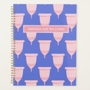 Agenda Período / Ciclo Menstrual - Seu Nome / Monograma