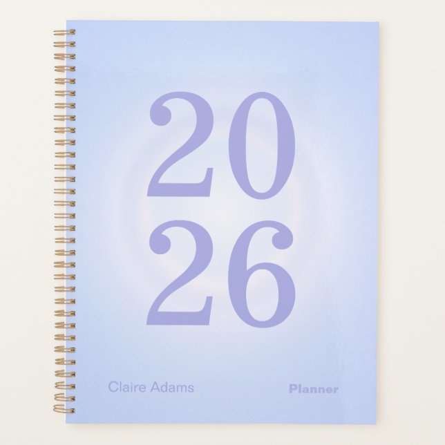 Agenda Periwinkle Aura Big Year Planner (Frente)