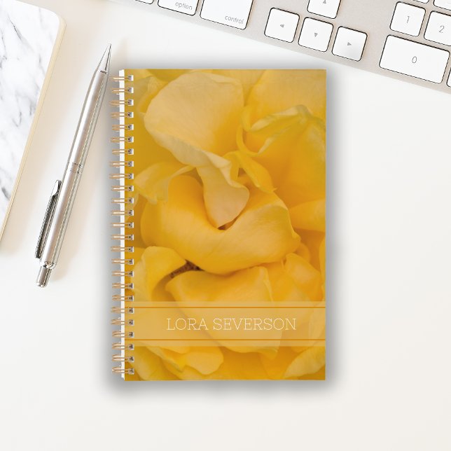 Agenda Pérolas de Flor Rosa Amarelo (Criador carregado)