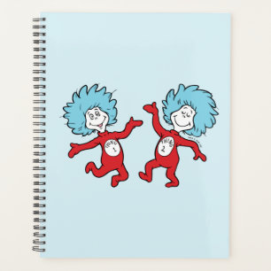 Agenda Personagem Coisa 1 e Coisa 2 do Dr. Seuss