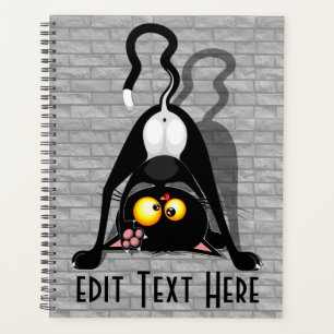 Agenda Personagem de desenho animado engraçado de gato de