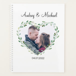 Agenda Personalisierbar Foto Herz Hochzeit