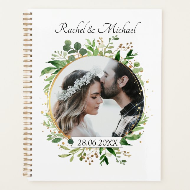 Agenda Personalisierbar Foto Hochzeit (Frente)