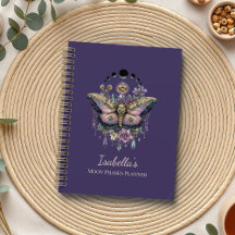 Personalizado Celestial Mariposa & Fases da Lua Wi