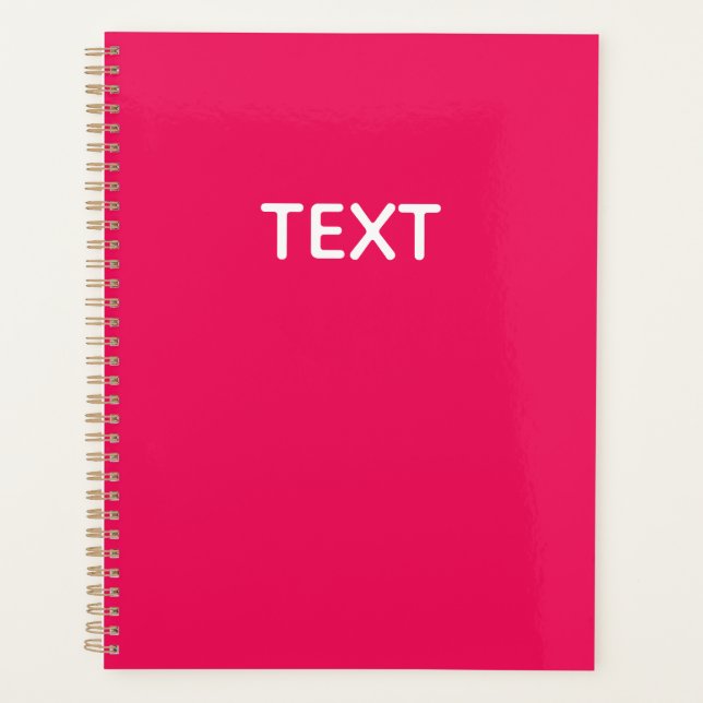 Agenda Personalizado Cor Rosa (Frente)