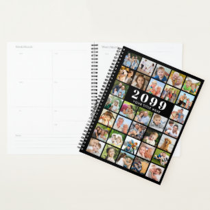 Agenda Personalizado de Colagem de Fotos Simples 32
