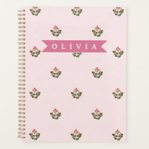 Agenda Personalizado Delicado Botânico Floral Romântico