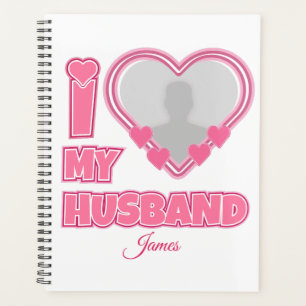 Agenda Personalizado Eu Amo Meu Marido - Adicionar Fotogr