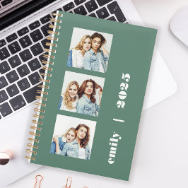 Agenda Personalizado Eucalyptus Personalizado 3-Foto Verd