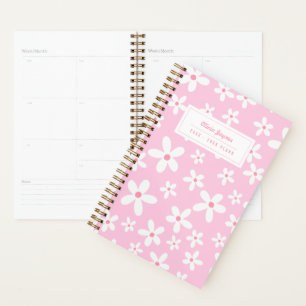 Agenda Personalizado Ilustrado 2026-2027 Rosa Floral