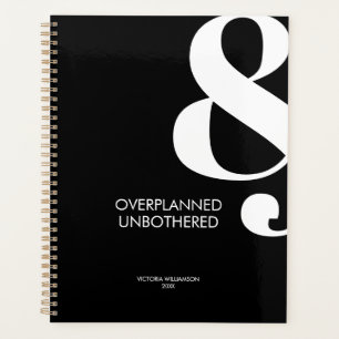 Agenda Personalizado Moderno Negócios Corporativos Preto