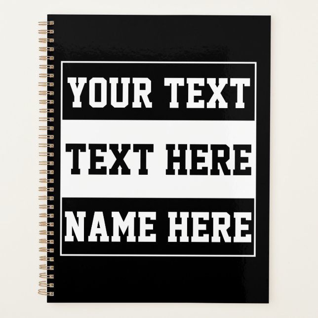 Agenda Personalizado personalizar nome texto presentear p (Frente)