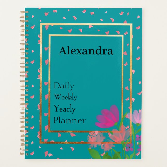 Agenda Personalizar Alexandra diariamente, todos os dias, (Frente)