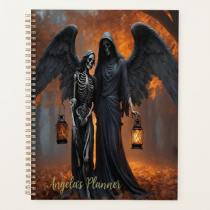 Agenda Personalizar Anjo Gótico Escuro