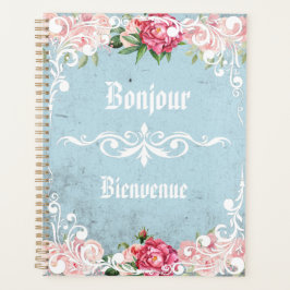 Agenda Personalizar Bonjour Bienvenue Frenchente Romântic