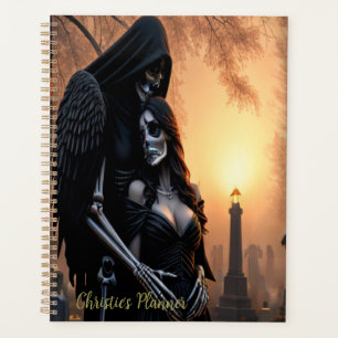 Agenda Personalizar Casal Anjo Gótico Escuro