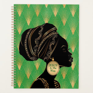 Agenda Personalizar citação religiosa, mulher afro-americ