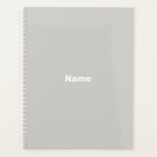 Agenda personalizar, personalizar com cinza de nome