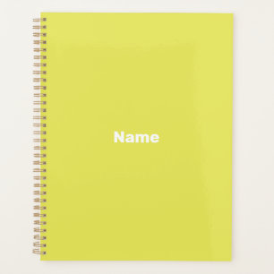 Agenda personalizar, personalizar com verde limão de nom