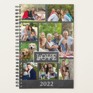 Agenda Personalizar quadro fotográfico com colagem moder