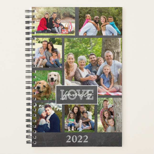 Agenda Personalizar quadro fotográfico com colagem modern (Frente)