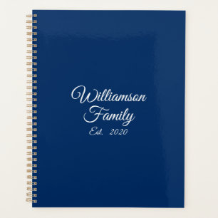 Agenda Personalizar sobrenome do Casal, ano, marinho come