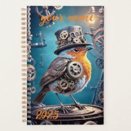 Agenda Personalizável - "Steampunk Robin"