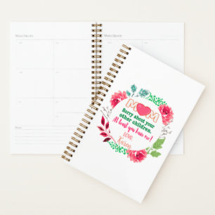 Agenda Personalize A Mãe, Desculpe Por Seus Outros Filhos