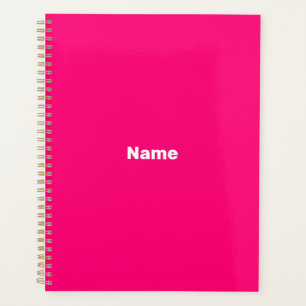 Agenda personalize-o com o nome, magenta rosa
