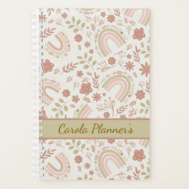 Agenda Personalized Boho Rainbow Planner