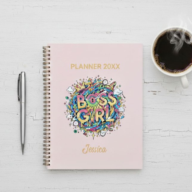 Agenda Personalized  Boss Girl Planner - Colorful  (Criador carregado)