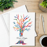 Agenda Personalized Colorful Tree of Life<br><div class="desc">This unique and colorful Planner is decorated with an original Tree of Life design which was made in mosaic using fragments of brightly colored glass.
Customize it with your name and year.
Original Mosaic © Michele Davies.</div>