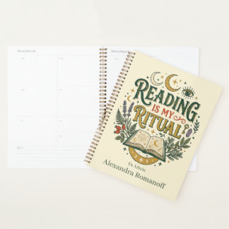 Agenda Personalized Ex Libris Reading Is My Ritual