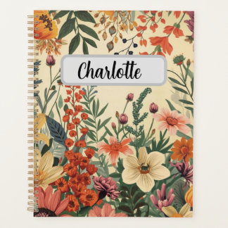 Agenda Personalized Flower Cover Productivity & Goal