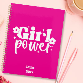 Agenda Personalized Girl Power Yearly Planner