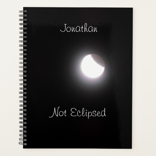 Agenda Personalized Not Eclipsed Lunar Eclipse Moon Photo (Frente)