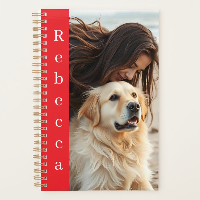Agenda Personalized Photo and Name  (Frente)