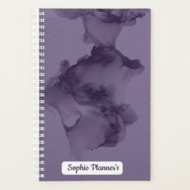 Agenda Personalized Purple Watercolor Planner