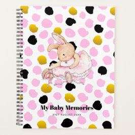 Agenda Personalizei MINHAS MEMÓRIAS DE BEBÊ - Rabbit Ball