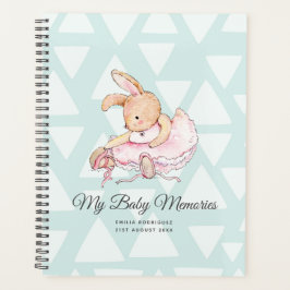 Agenda Personalizei MINHAS MEMÓRIAS DE BEBÊ - Rabbit Ball