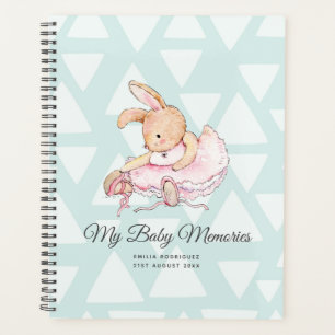 Agenda Personalizei MINHAS MEMÓRIAS DE BEBÊ - Rabbit Ball