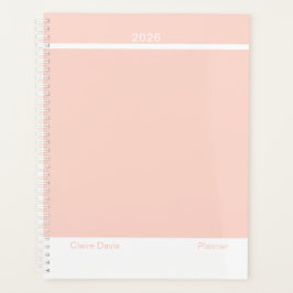 Agenda Pêssego Suave Minimalista