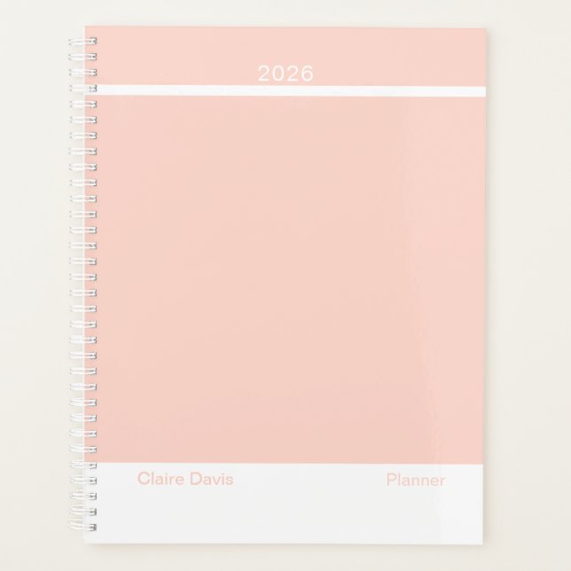 Agenda Pêssego Suave Minimalista (Frente)