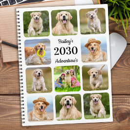 Agenda Pet Puppy Dog 11 Foto anual personalizado moderno
